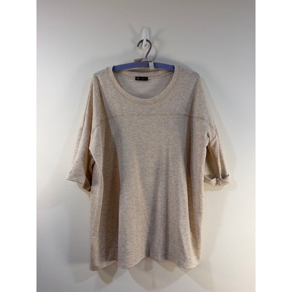 Vision oatmeal soft cotton tshirt